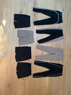 Abercrombie & Fitch Women’s YPB SculptLUX Leggings & Bike Shorts - Black & Taupe